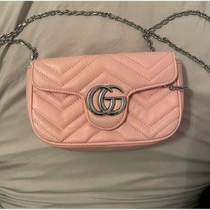 Double GG pink bag